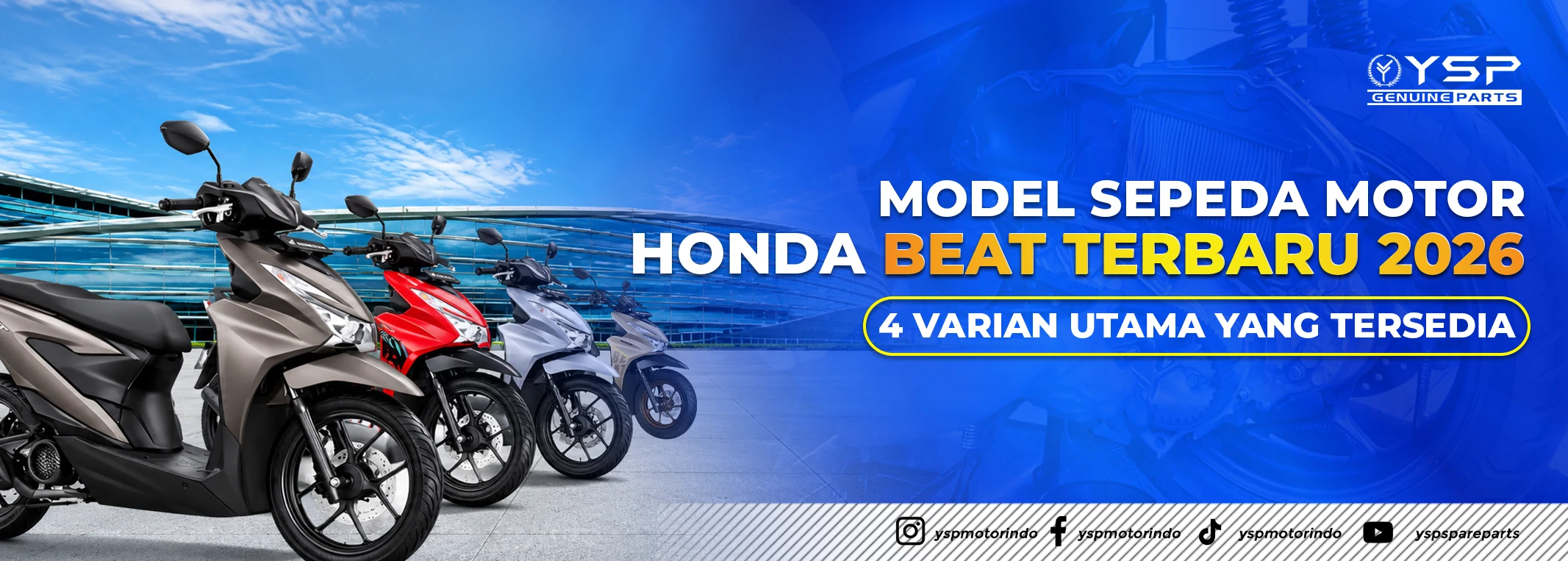 Model Sepeda Motor Honda BeAT Terbaru 2026, 4 Varian Utama yang Tersedia