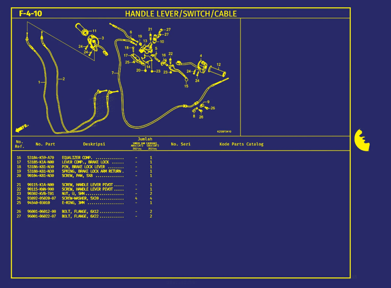 handle lever atau switch atau cable 2