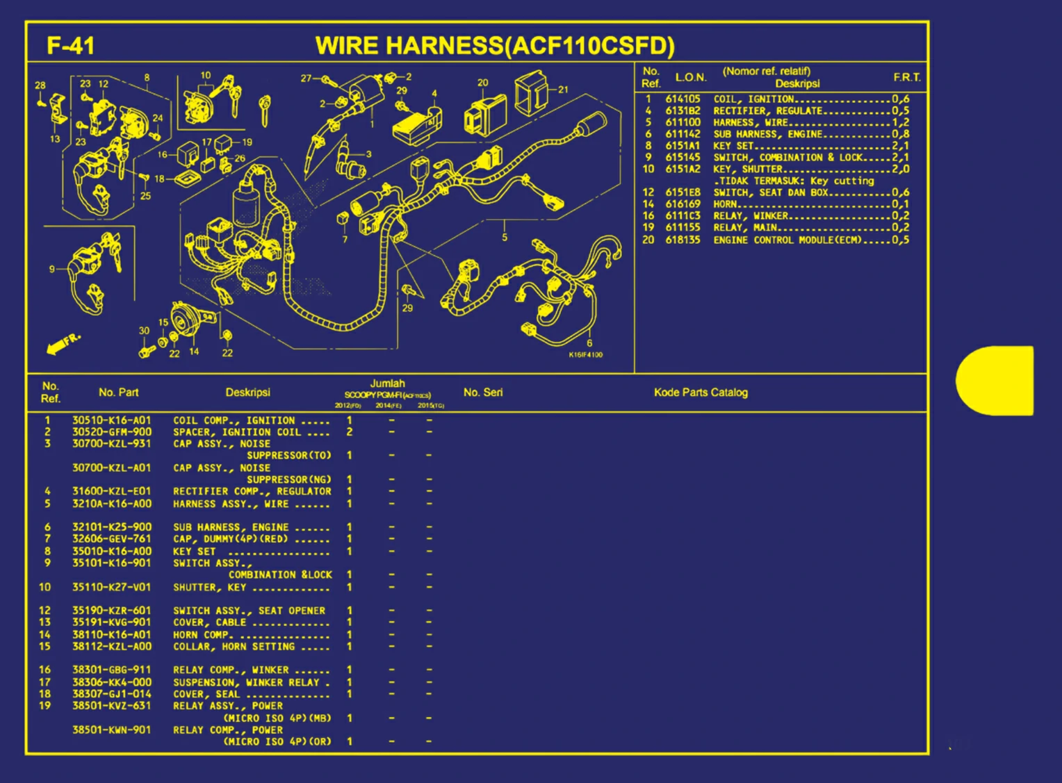 wire harness(acf110csfd) 1