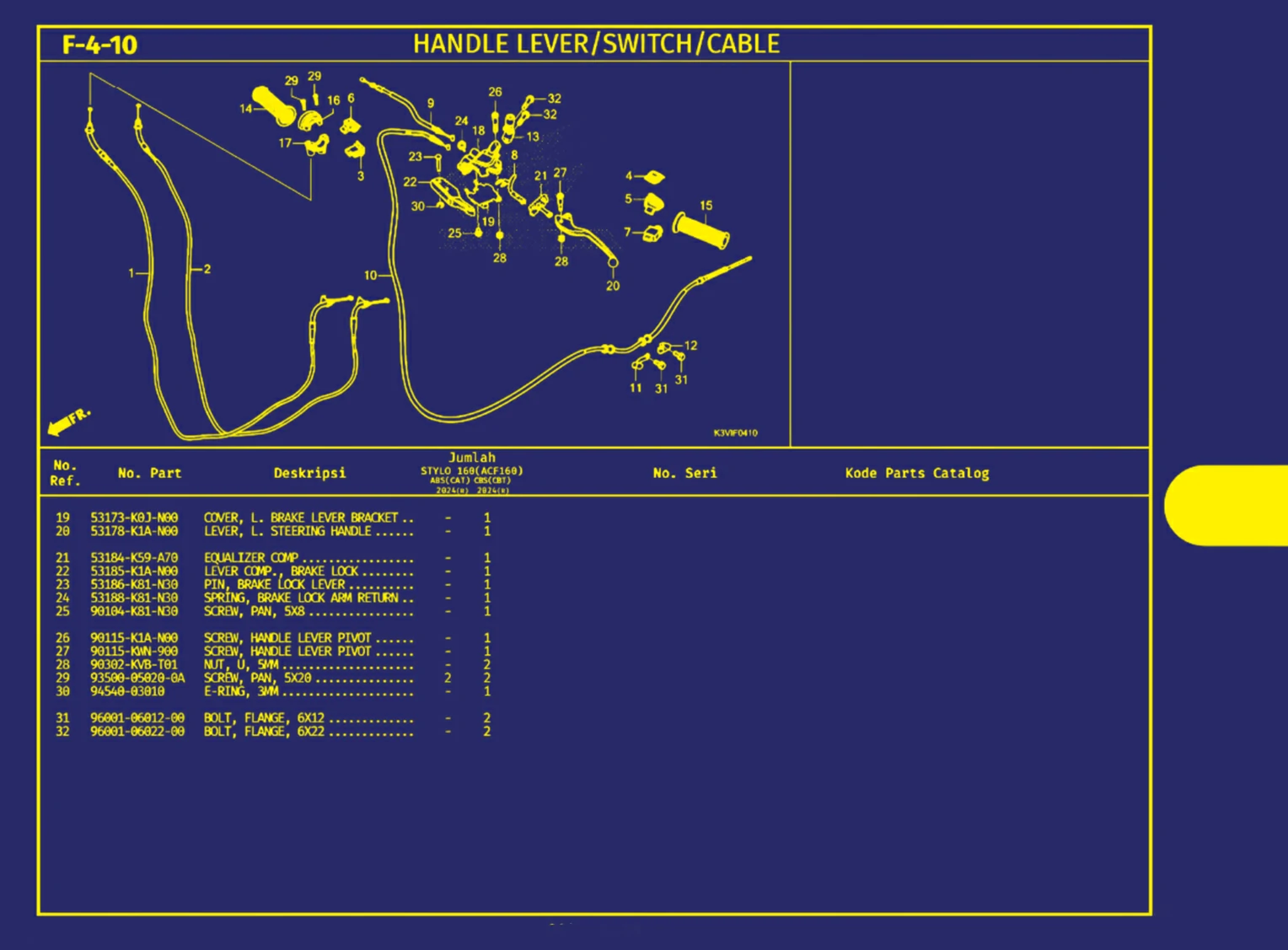 handle lever atau switch atau cable 2