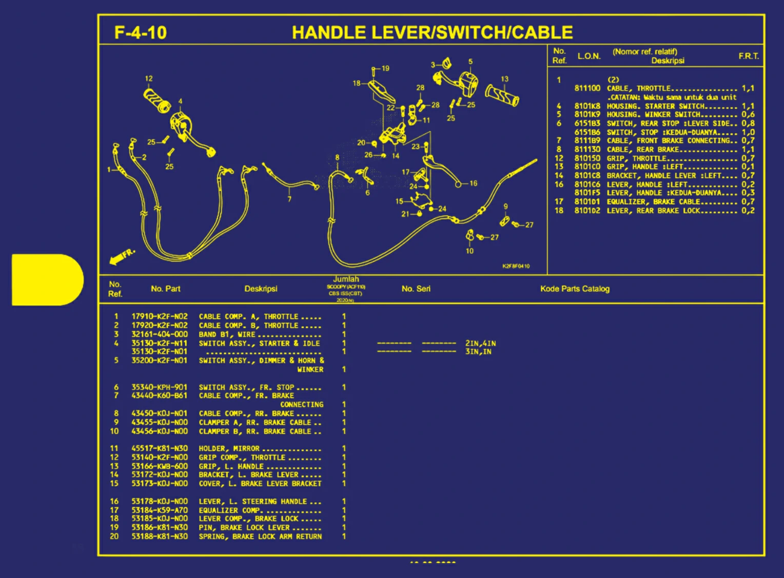handle lever atau switch atau cable 1