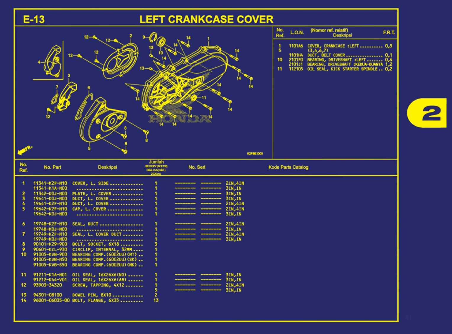 left crankcase cover