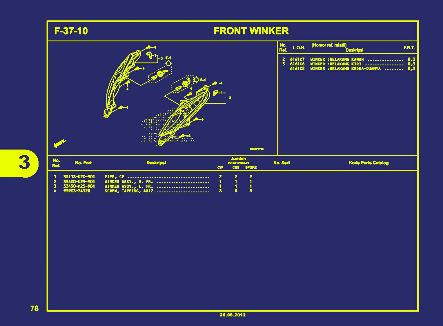 Gambar BEAT FI-FRONT WINKER