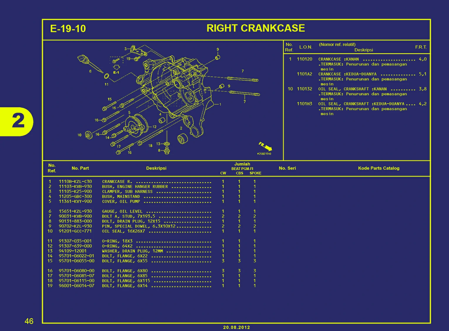 BEAT FI-RIGHT CRANKCASE