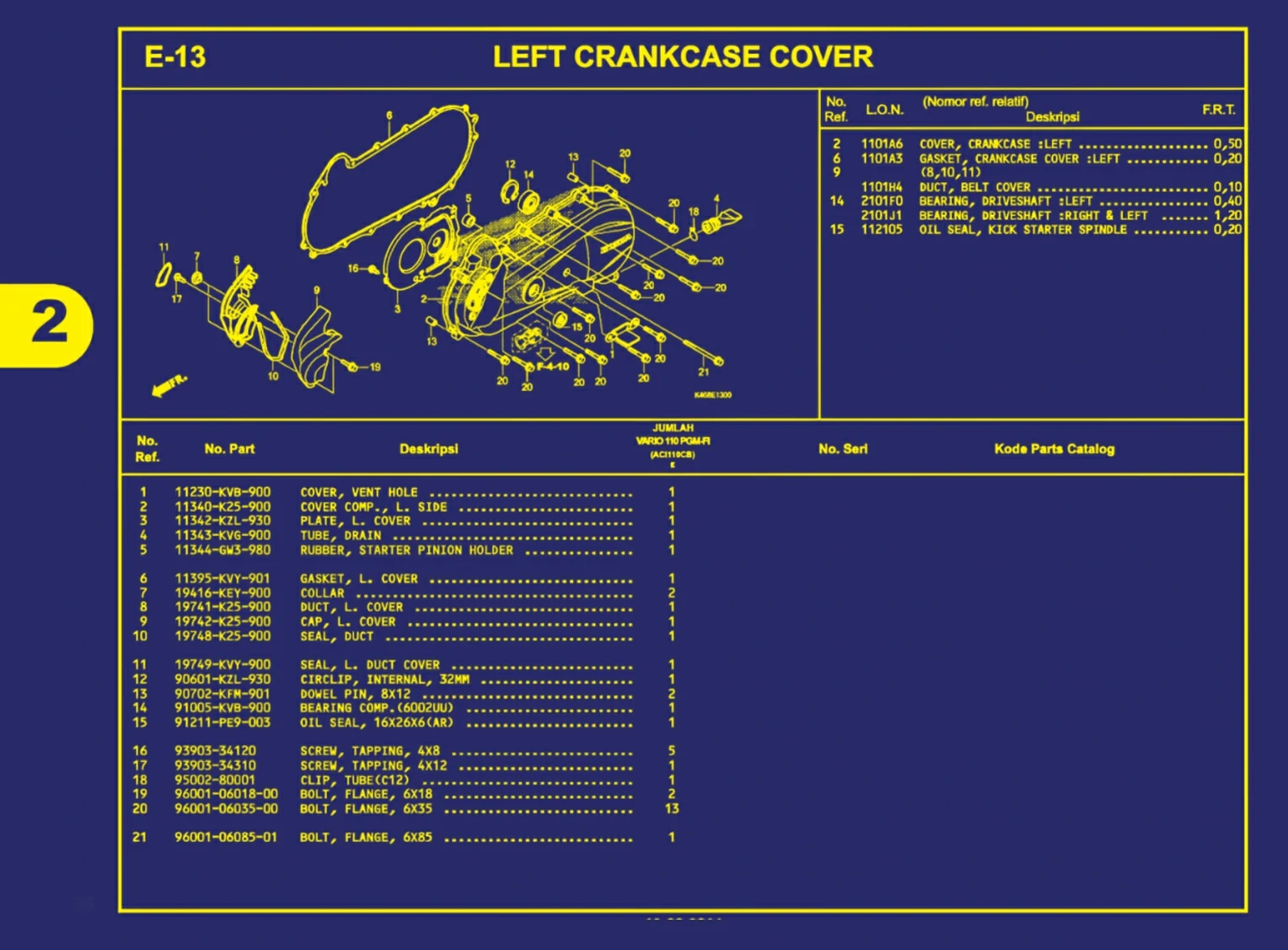 left crankcase cover