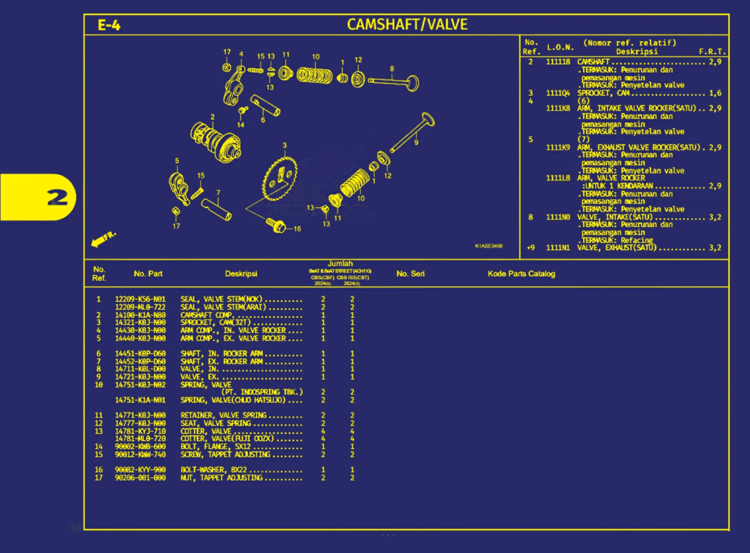 Camshaft Atau Valve 1
