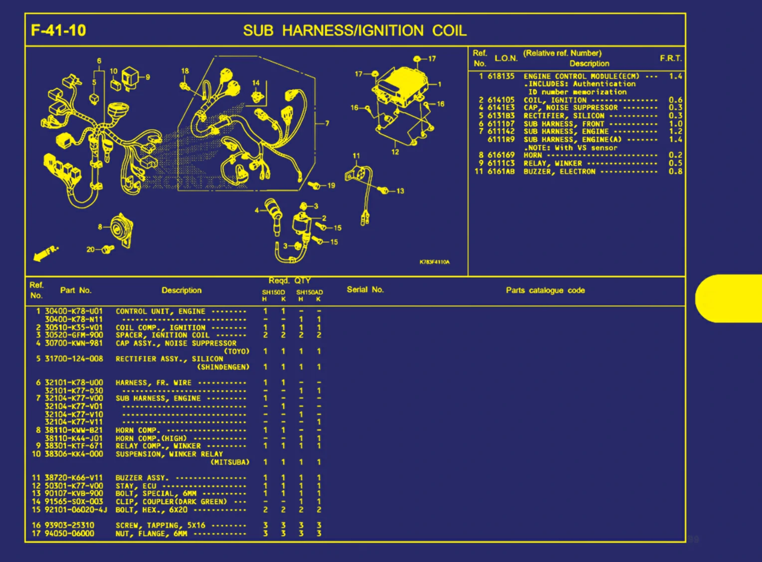 Sub Harness Atau Ignition Coil 1