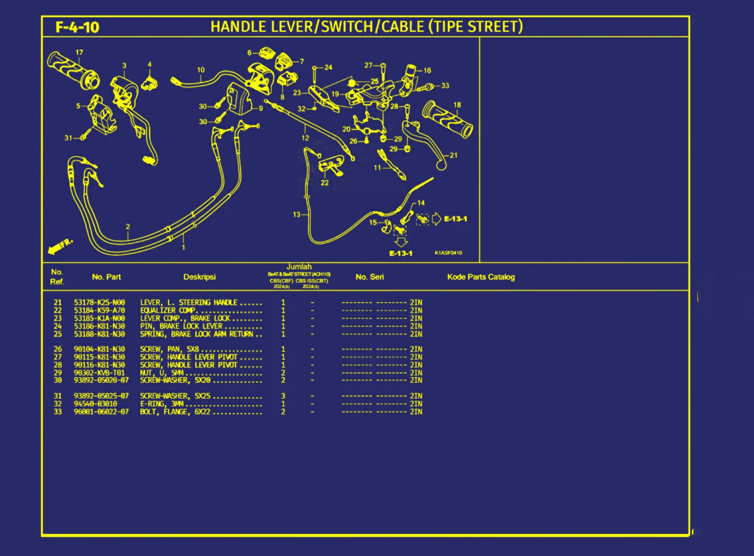 Handle Lever Atau Switch Atau Cable (Tipe Street) 2