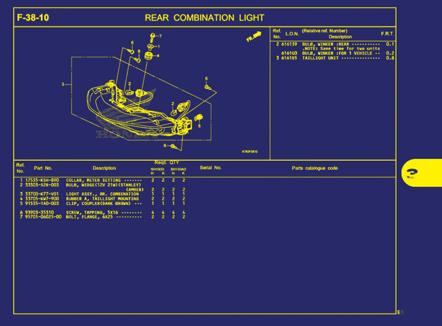 Rear Combination Light