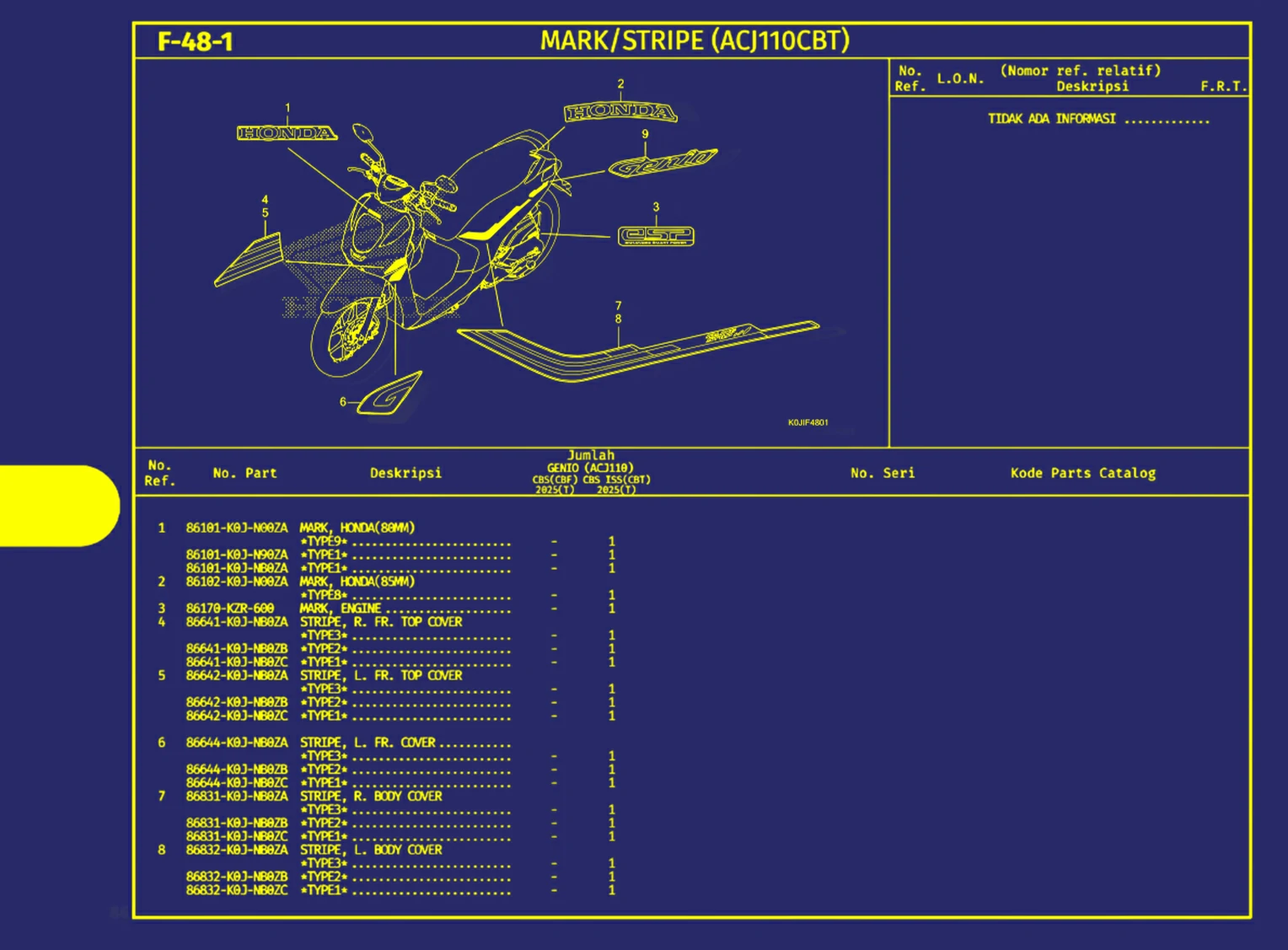 Mark Atau Stripe (Acj110cbt) 1