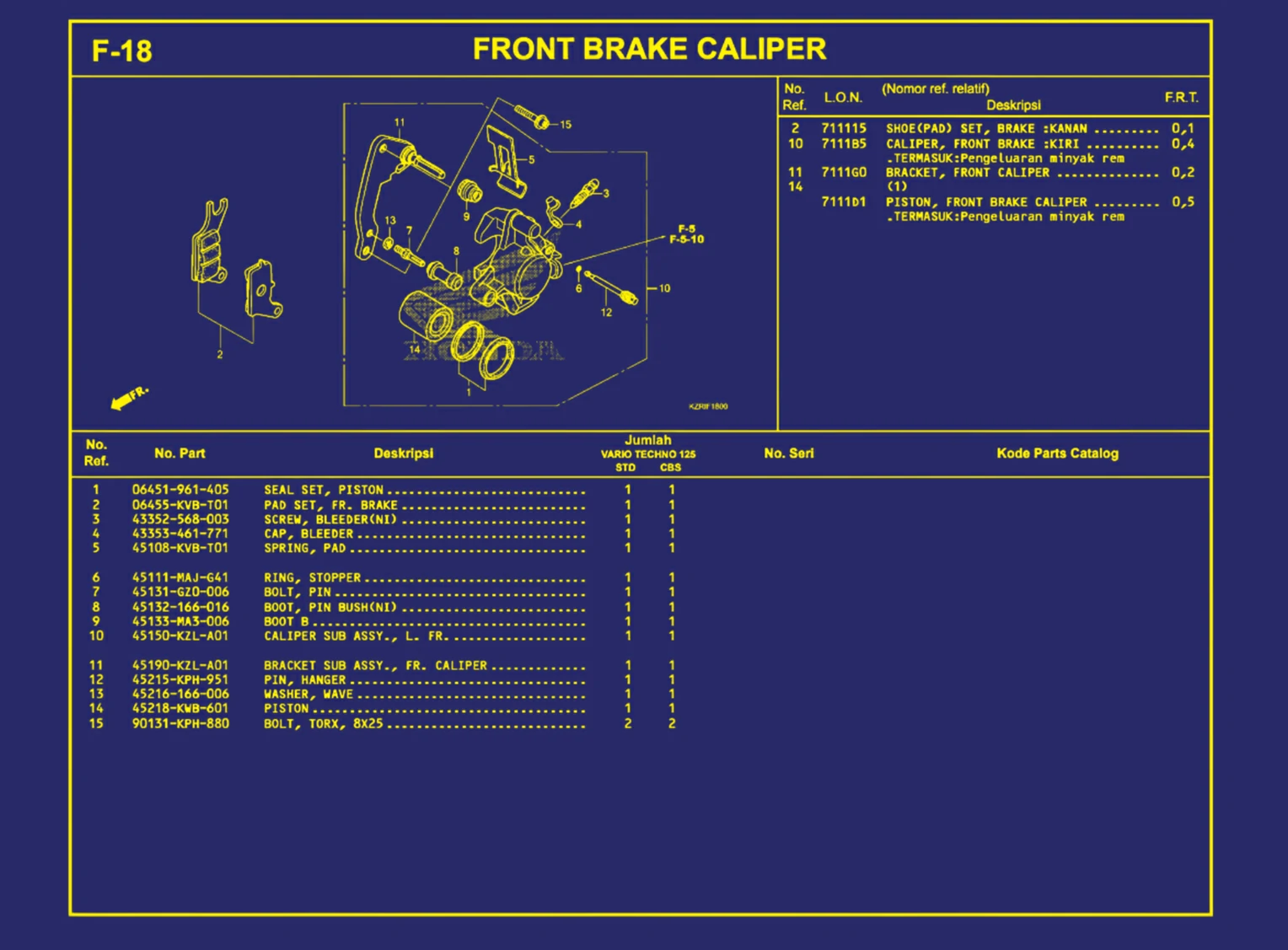 Front Brake Caliper