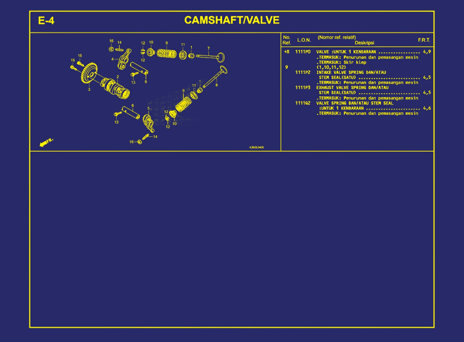 Camshaft atau Valve 2