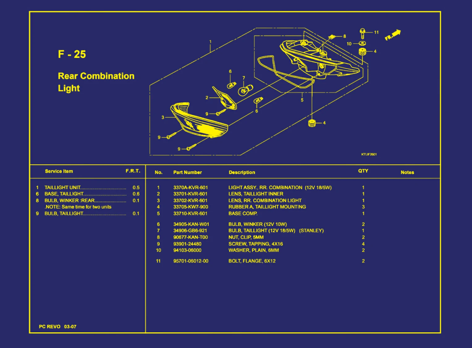 Rear Combination Light