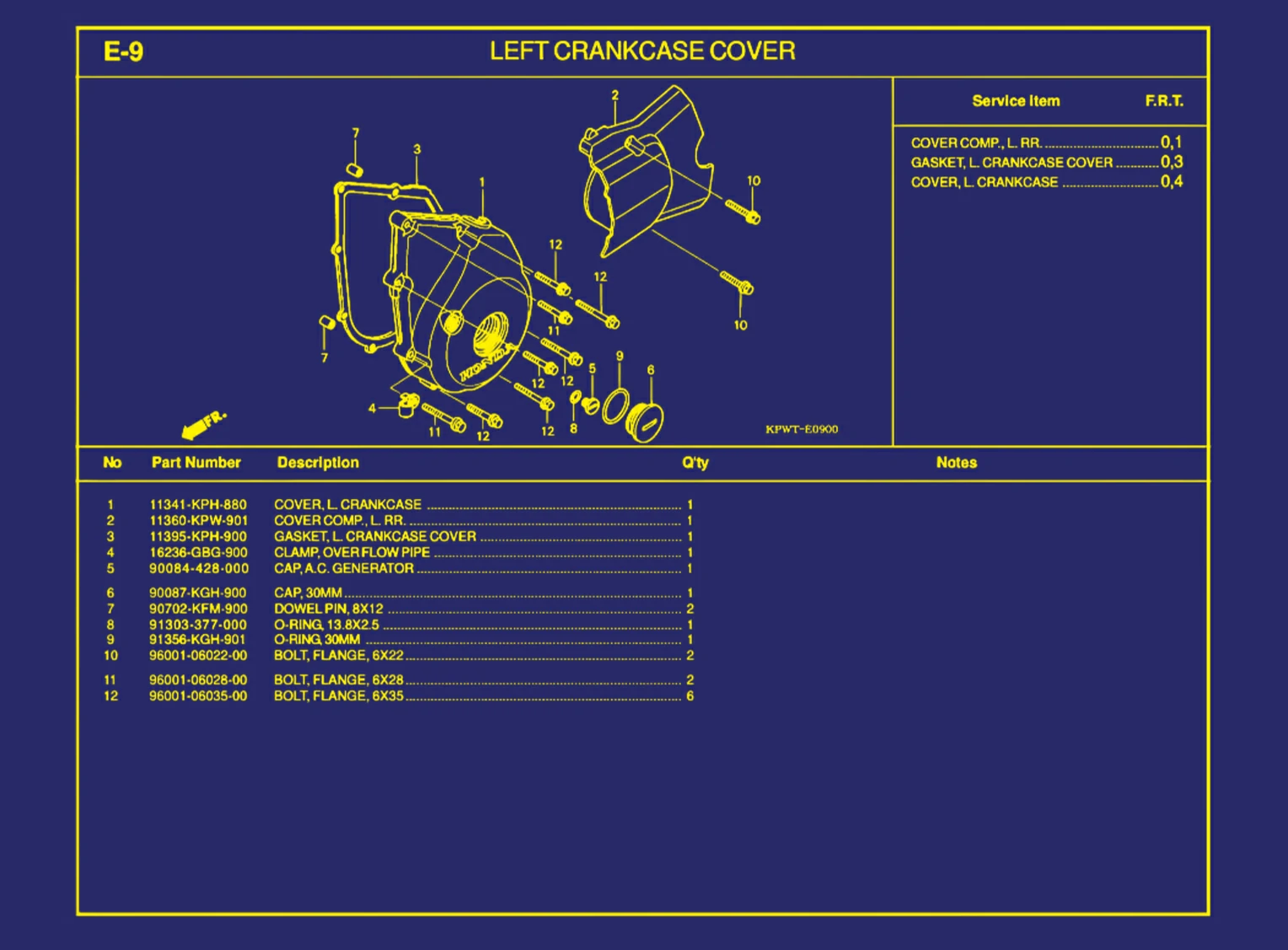 Left Crankcase Cover