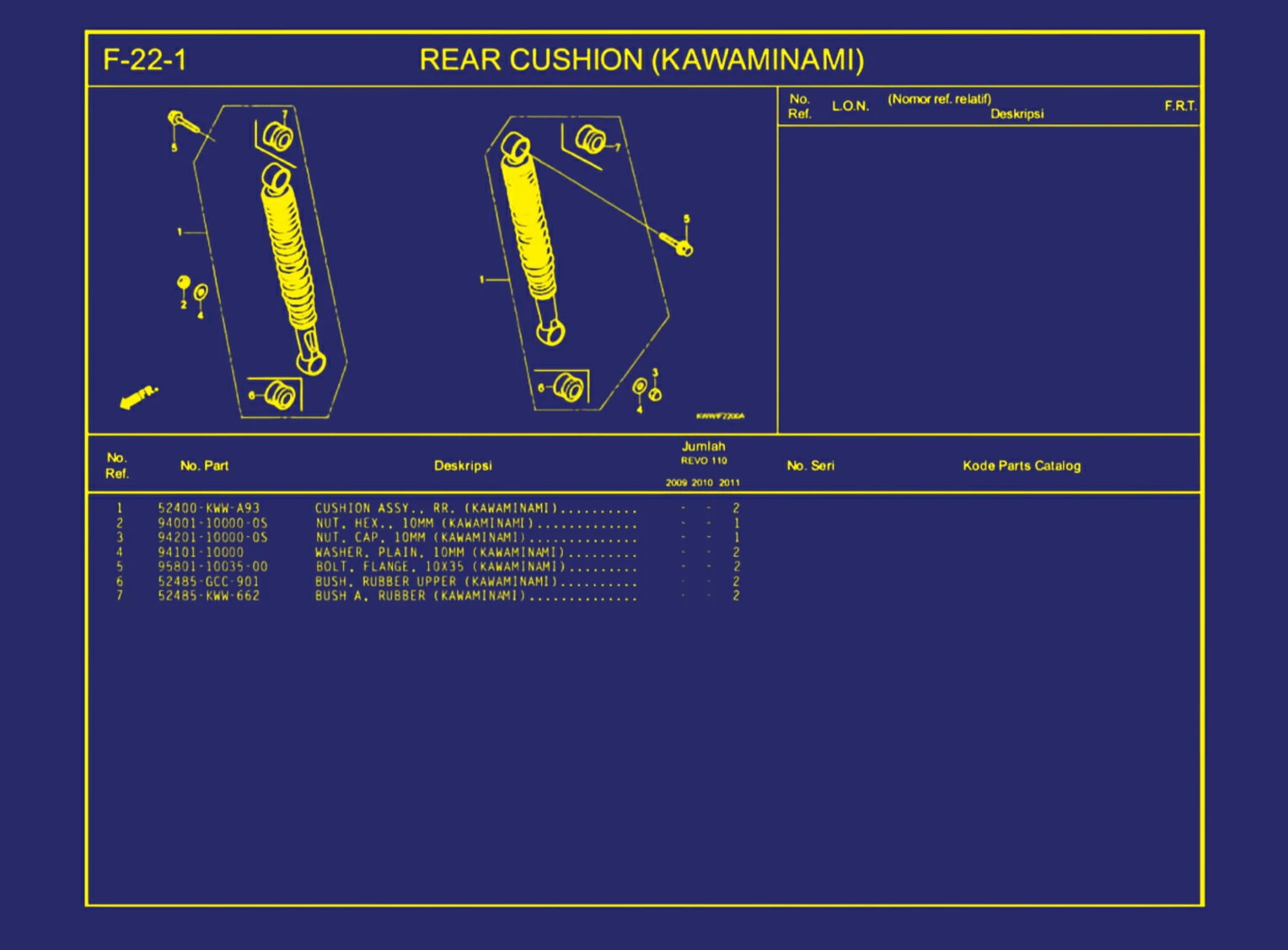 Rear Cushion (Kawaminami)