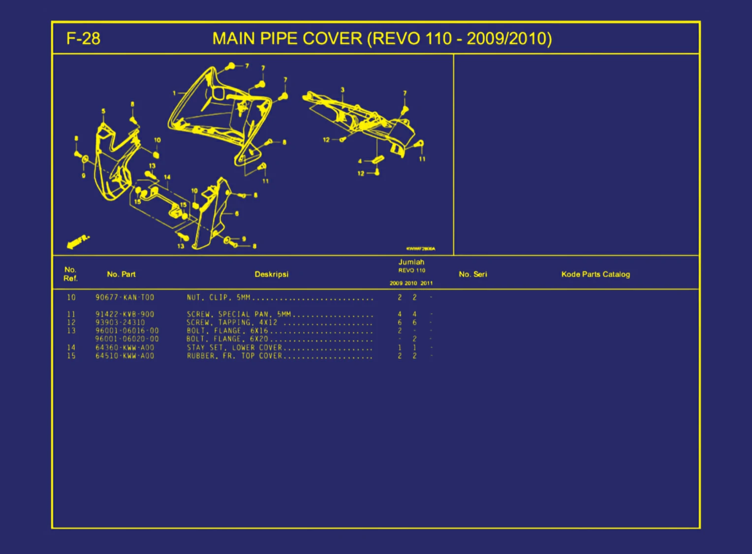 Main Pipe Cover (Revo 110 - 2009 atau 2010) 2