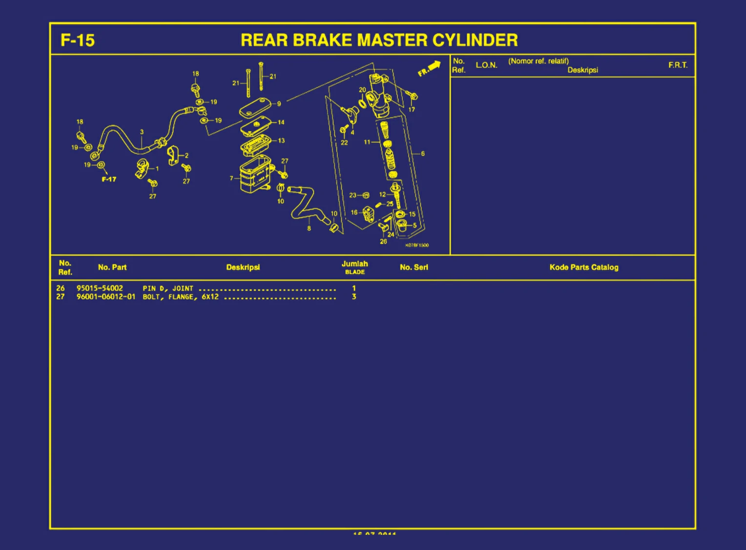 Rear Brake Master Cylinder 2
