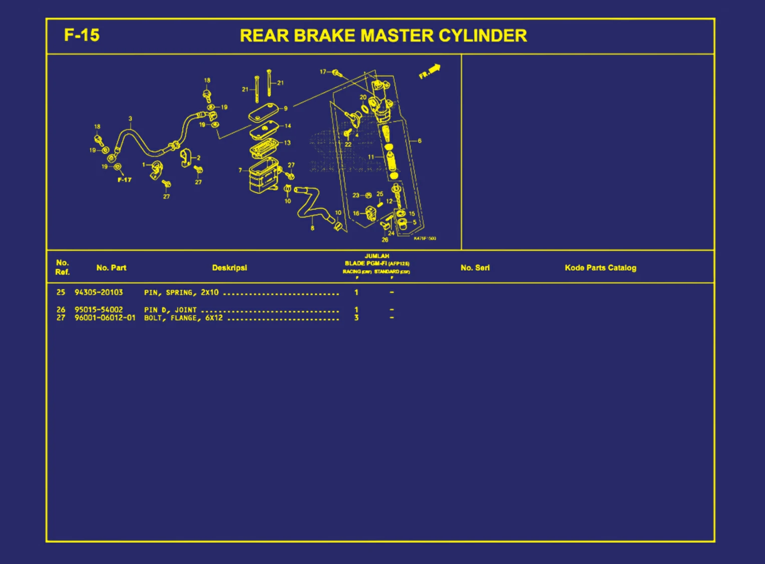 Rear Brake Master Cylinder 2
