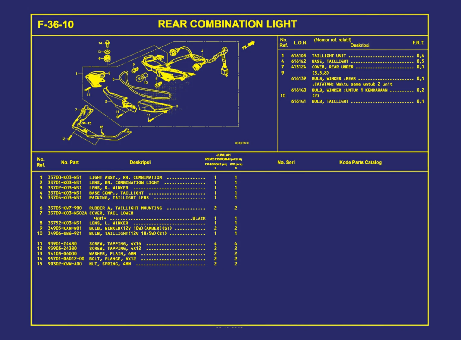 Rear Combination Light