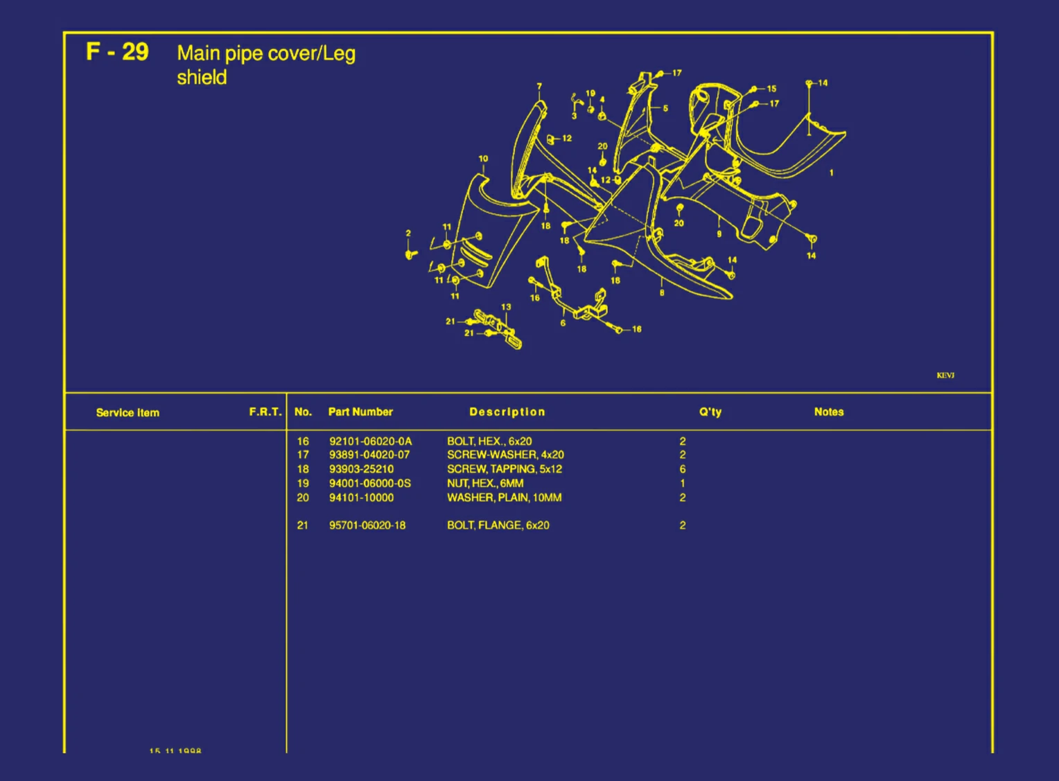 Main Pipe Cover atau Leg Shield 2