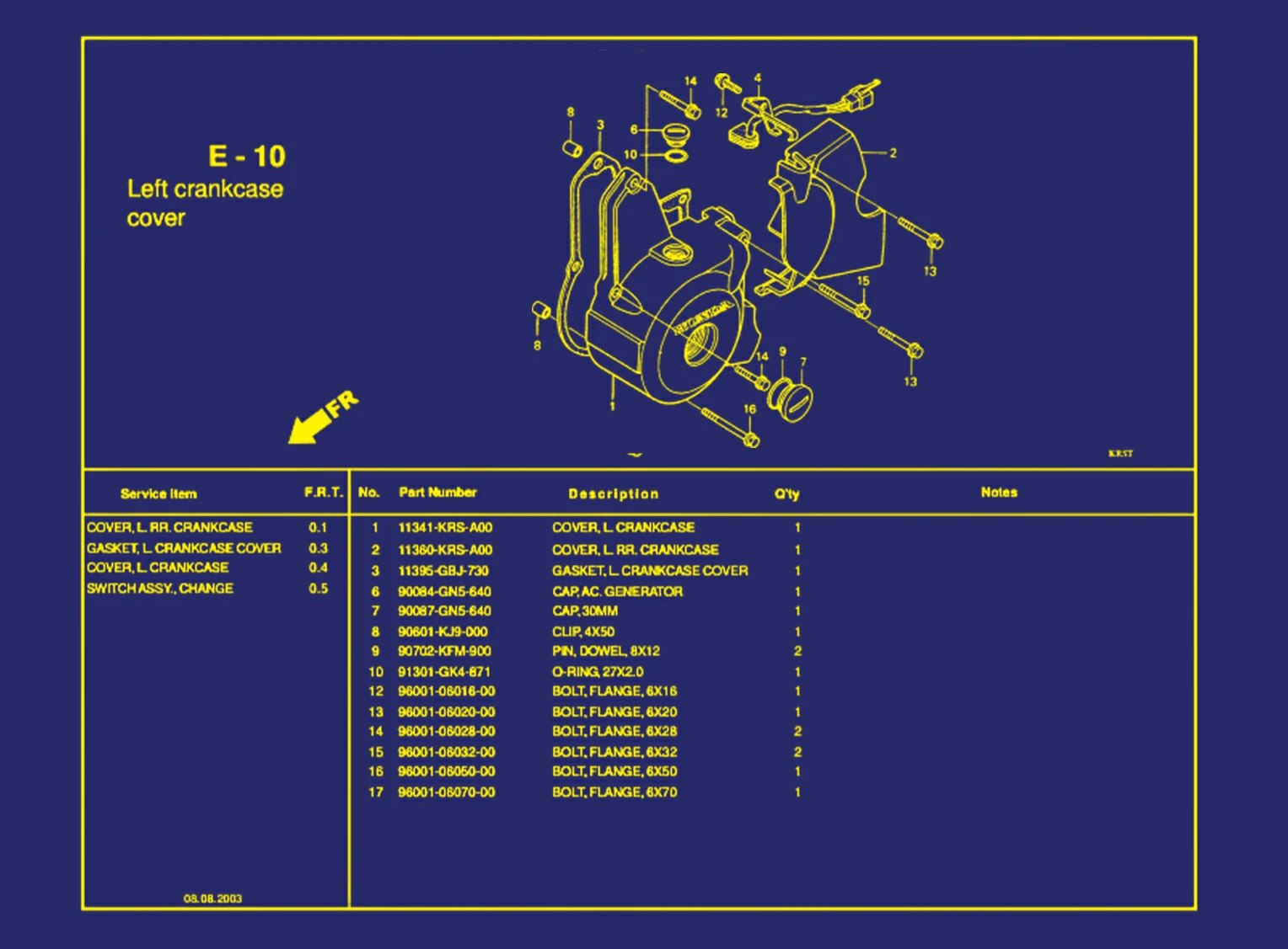 Left Crankcase Cover