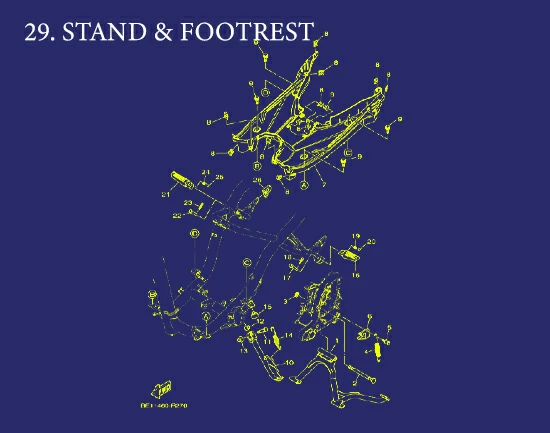 29. Aerox STAND & FOOTREST