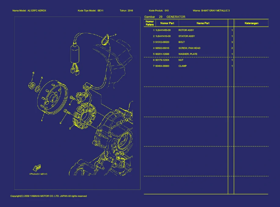 Gambar 17. AL125FC AEROX GENERATOR