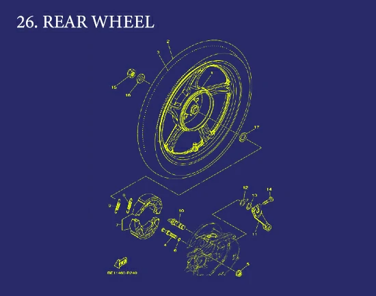 26. Aerox REAR WHEEL