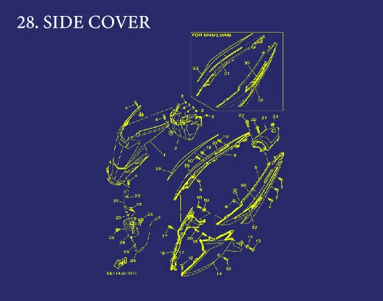 28. Aerox SIDE COVER