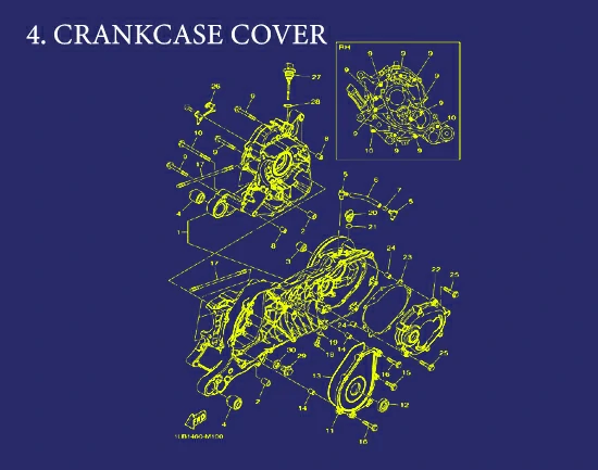 4. Aerox CRANKCASE COVER