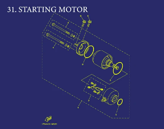 31. Aerox STARTING MOTOR