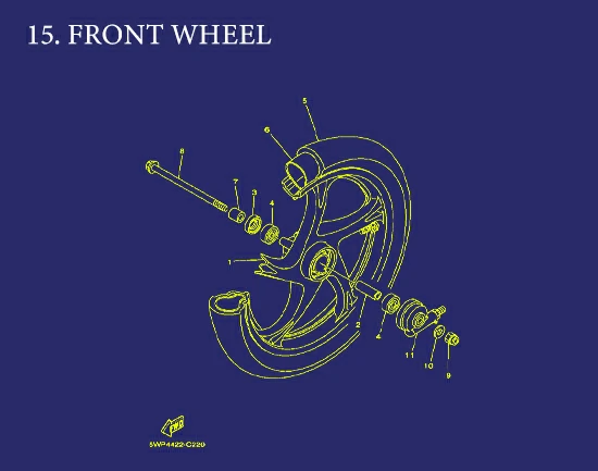 15. Aerox FRONT WHEEL