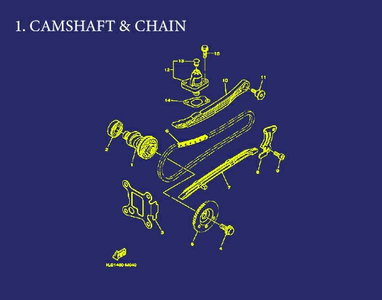 1. Aerox CAMSHAFT & CHAIN