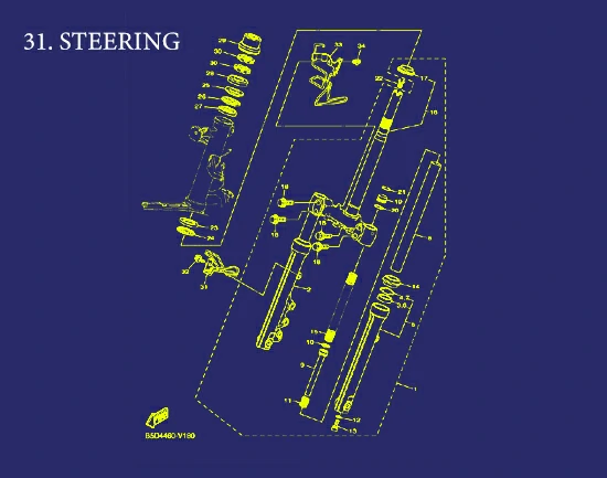 31. FREEGO 125 CONNECTED STEERING