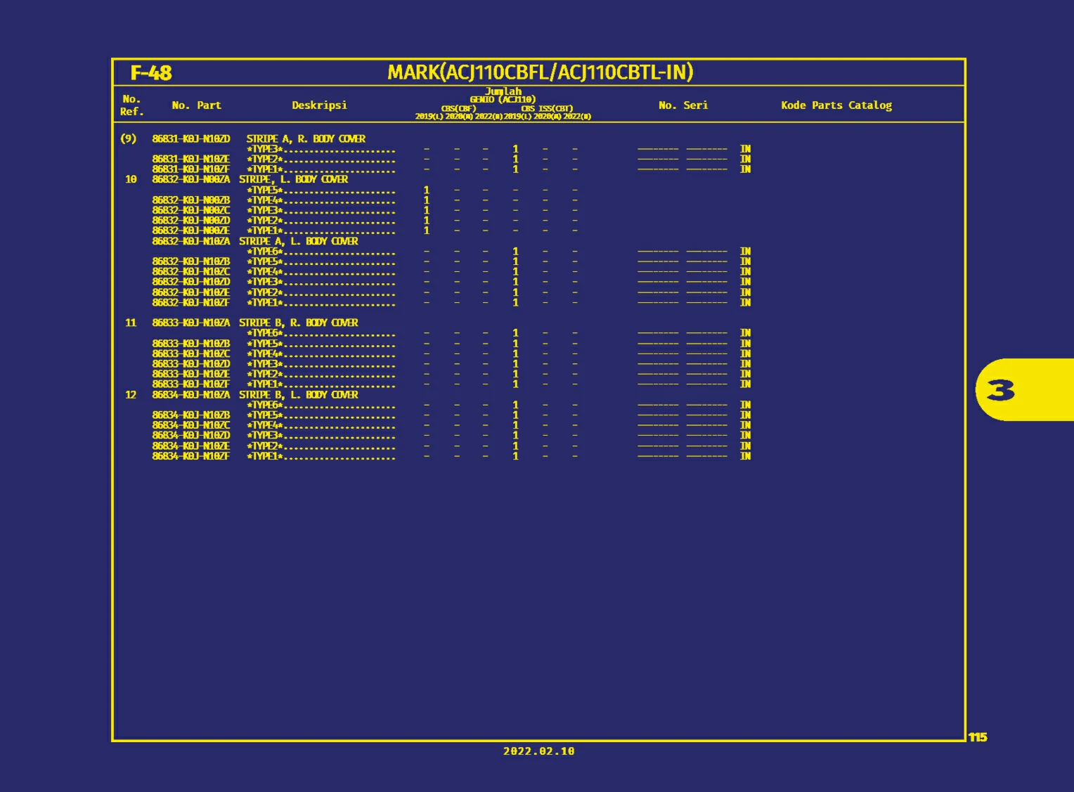 Mark(ACJ110Cbfl, ACJ110Cbtl-In) C