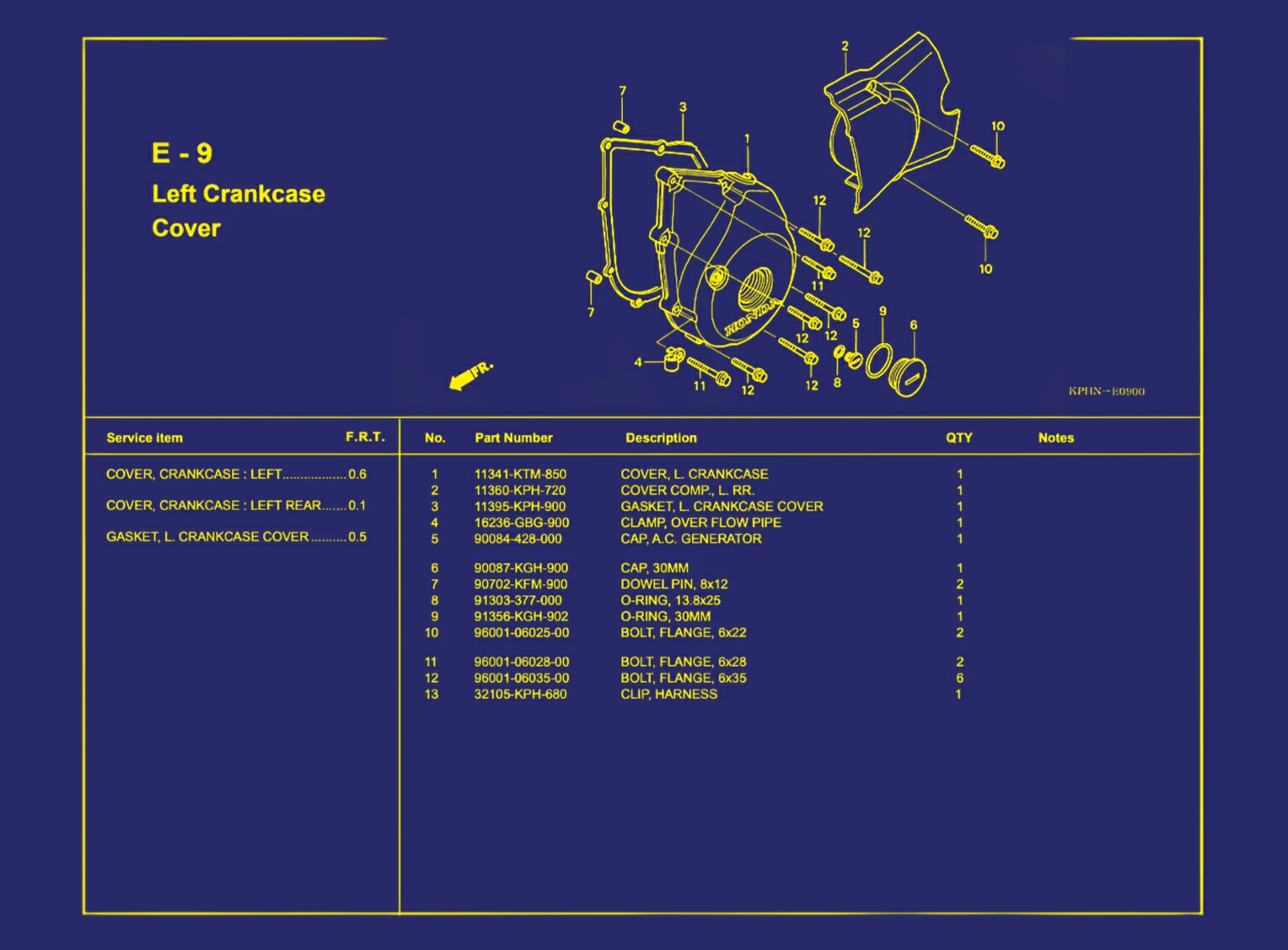 Left Crankcase Cover