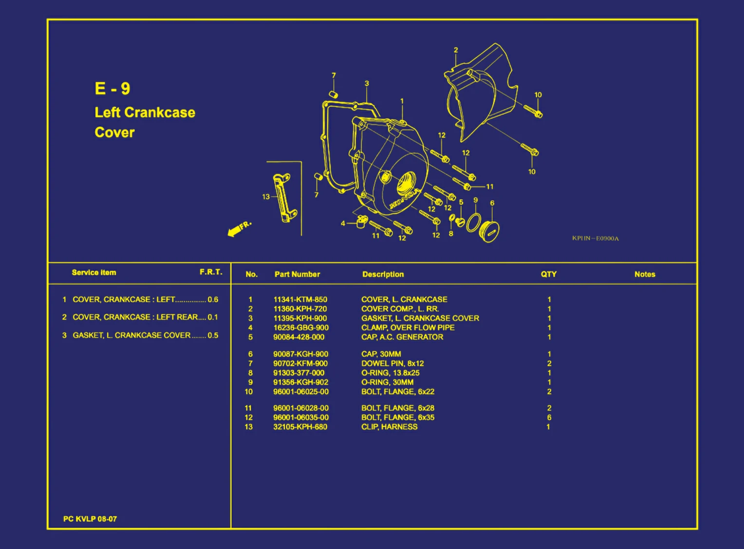 Left Crankcase Cover