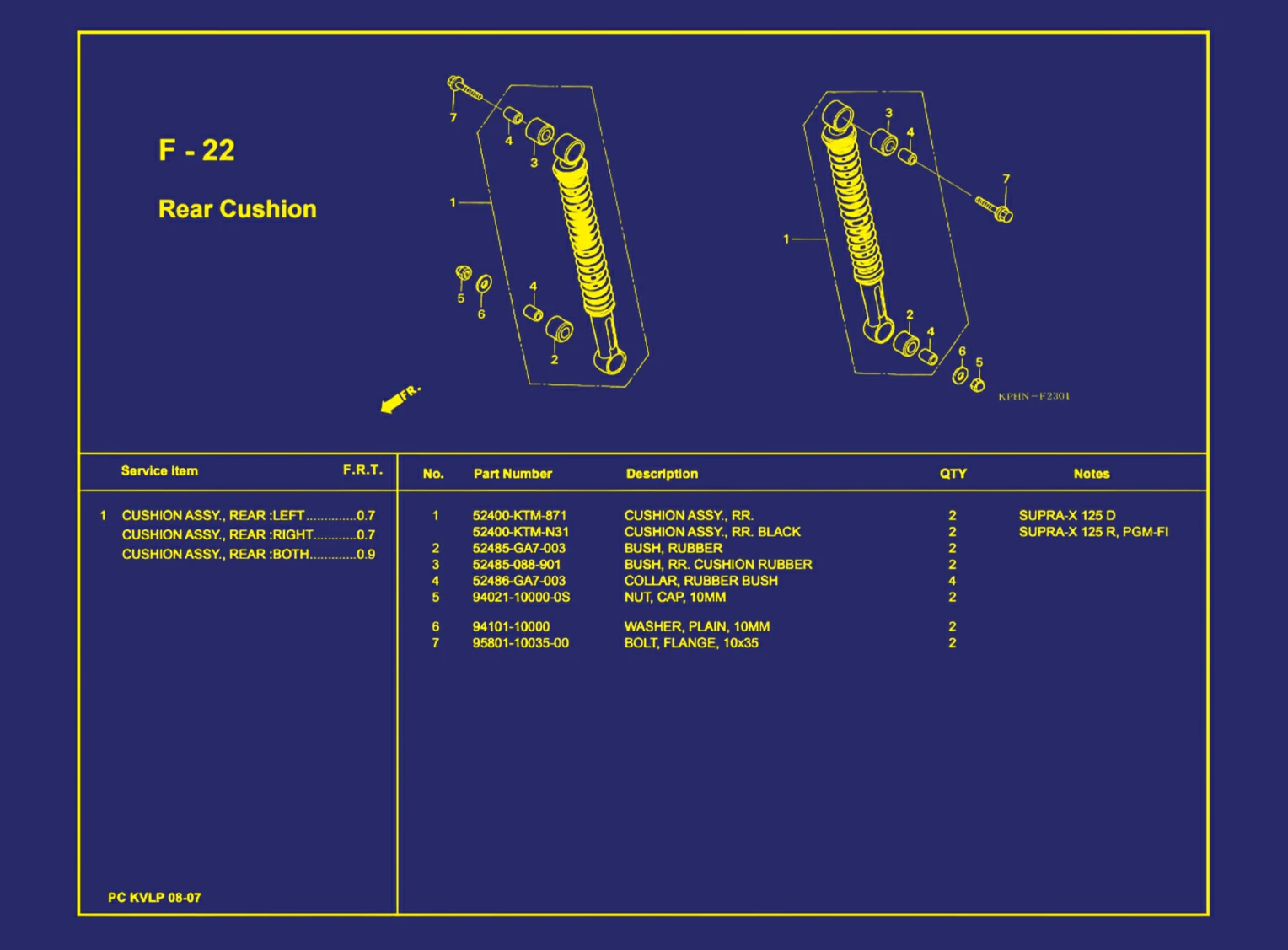 Rear Cushion