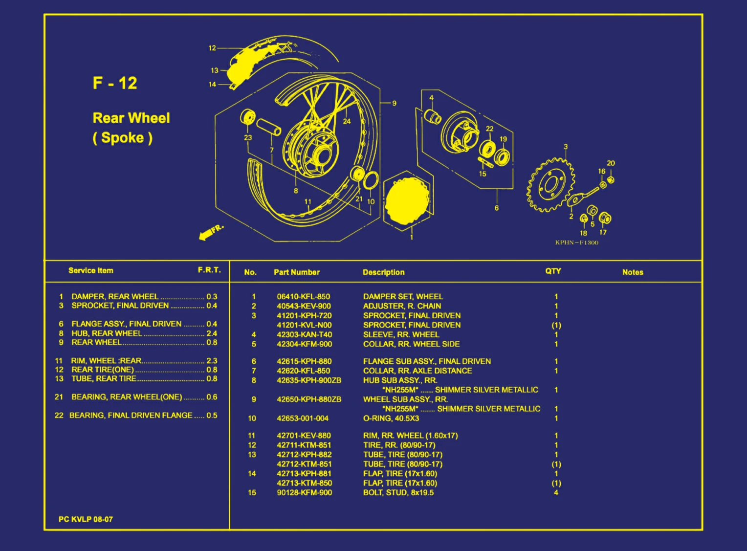Rear Wheel (Spoke) 1