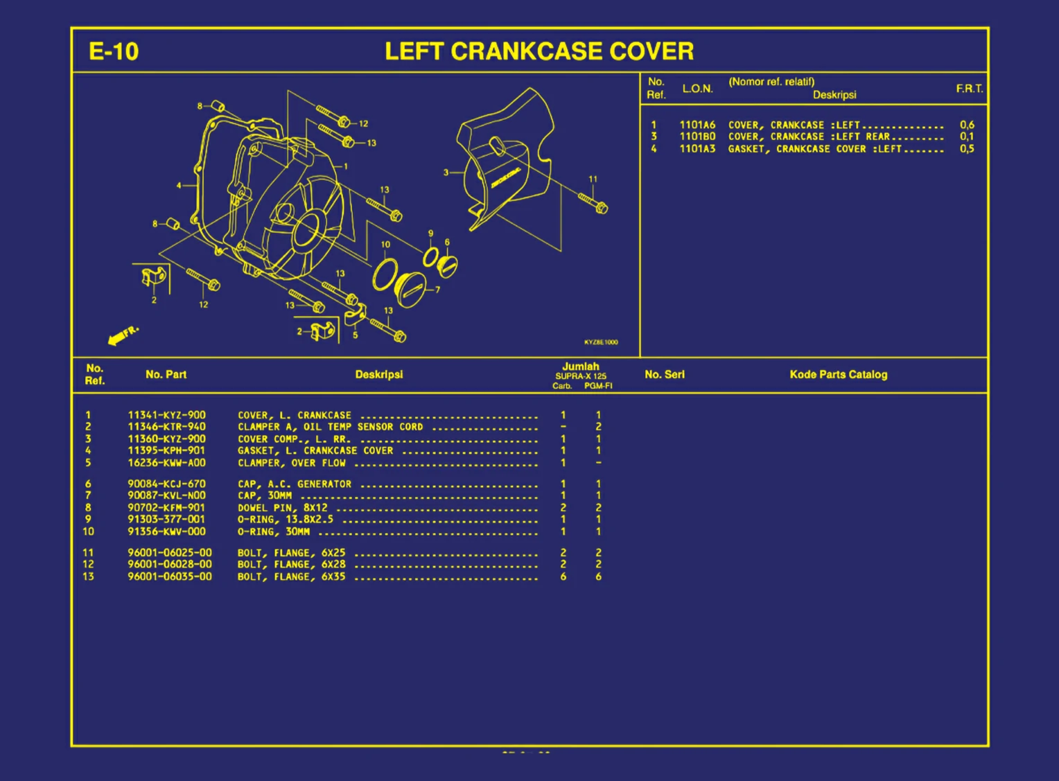 Left Crankcase Cover