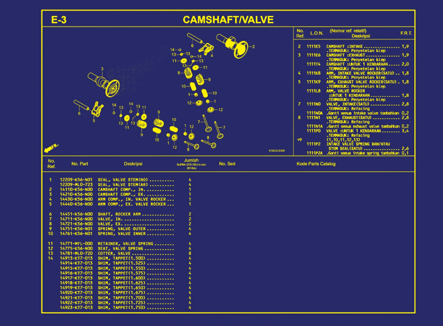 Camshaft atau Valve 1