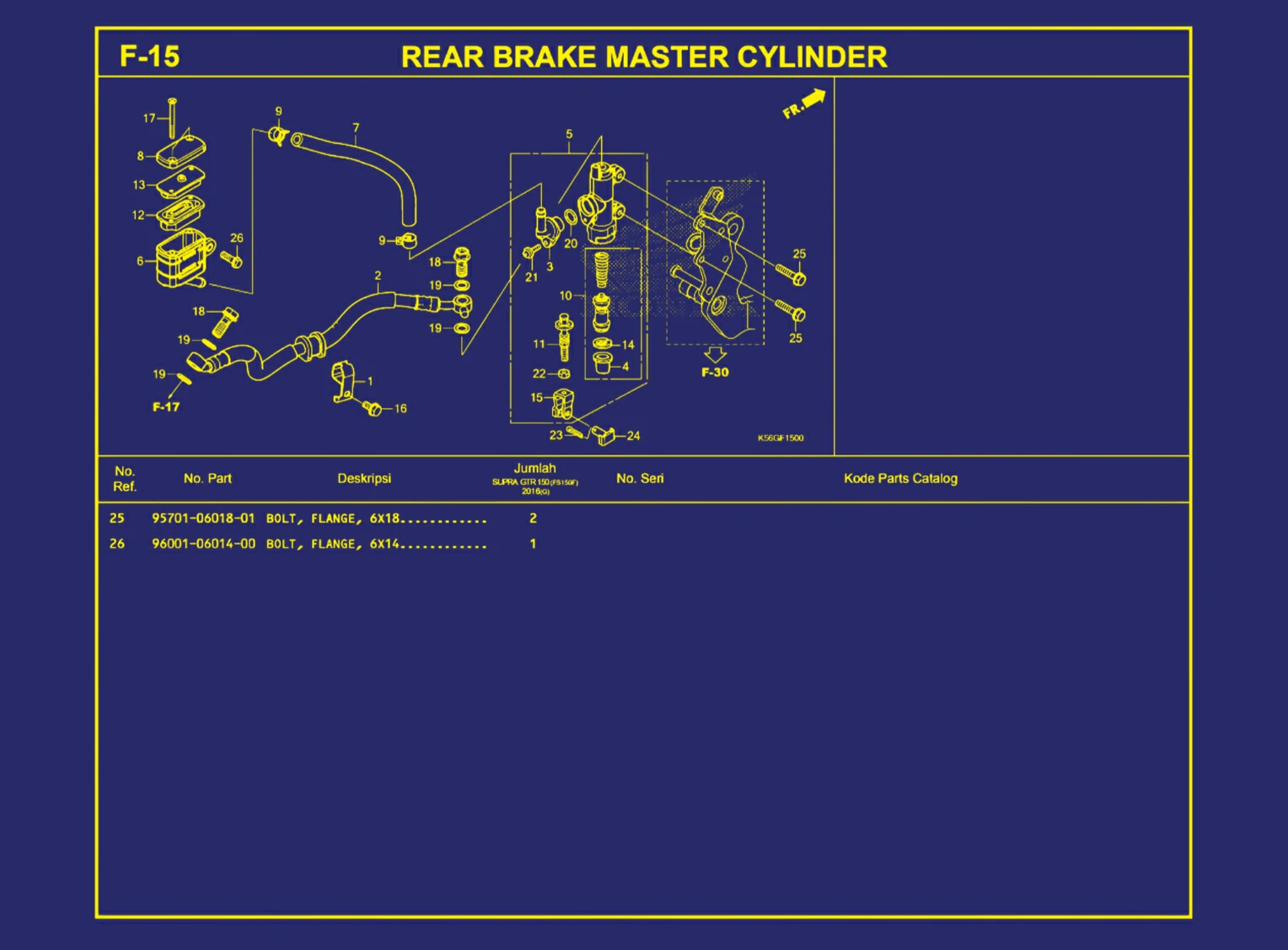 Rear Brake Master Cylinder 2
