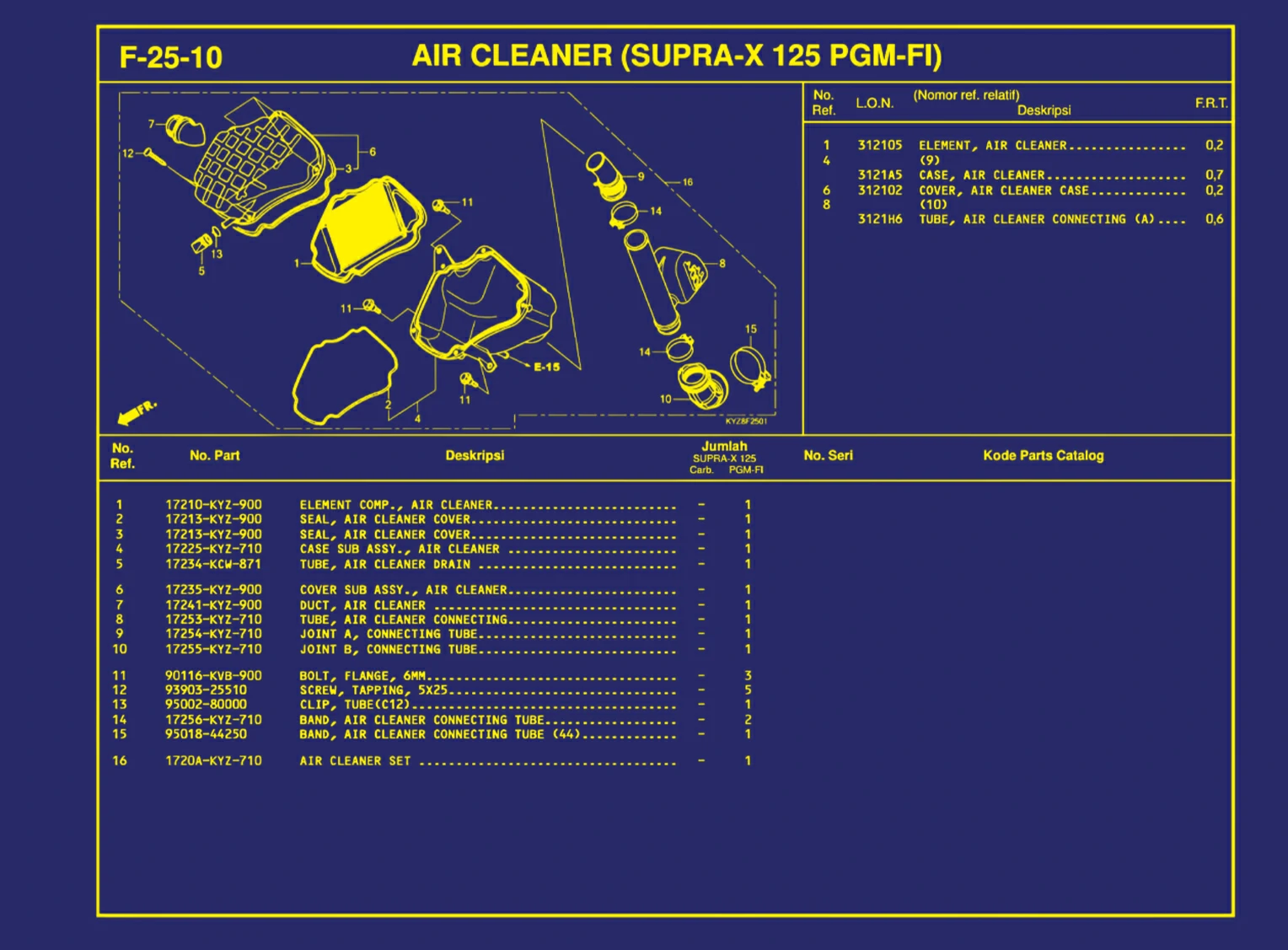Air Cleaner (Supra-X 125 PGM-FI)
