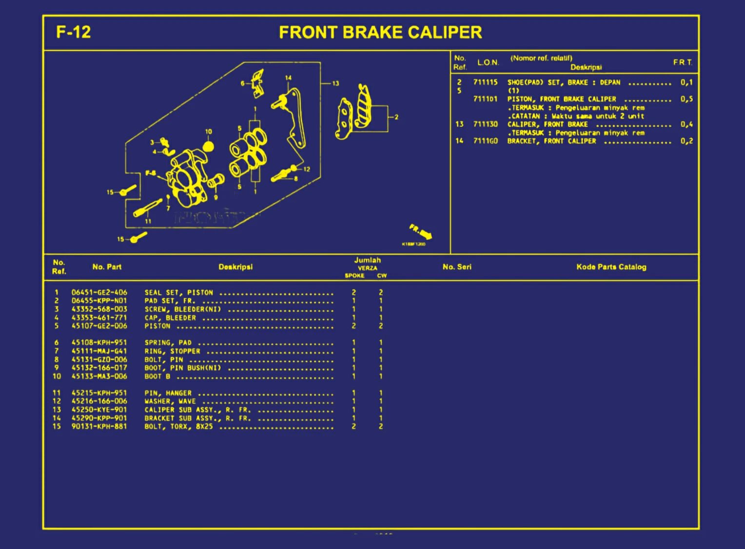 Front Brake Caliper