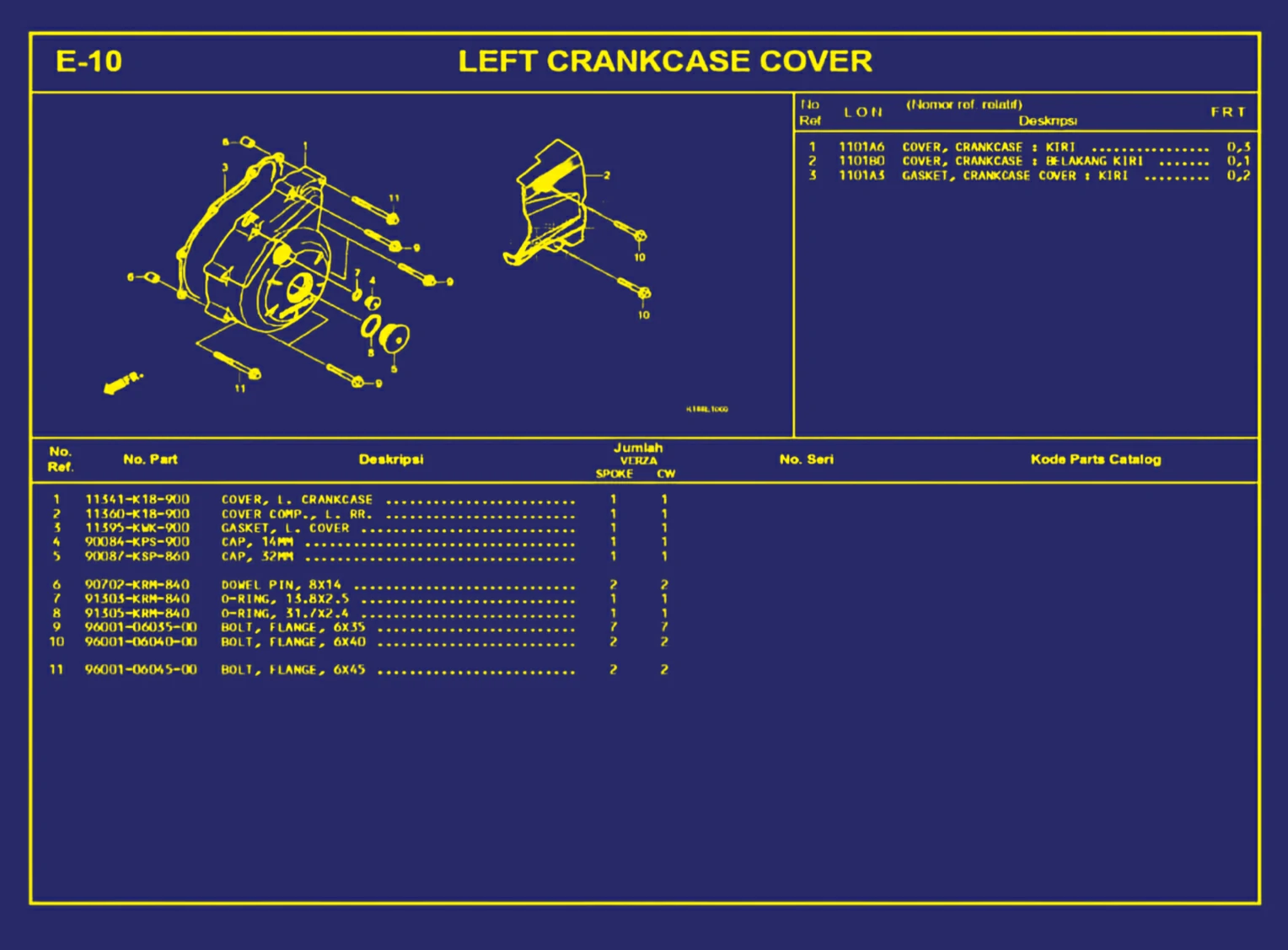 Left Crankcase Cover