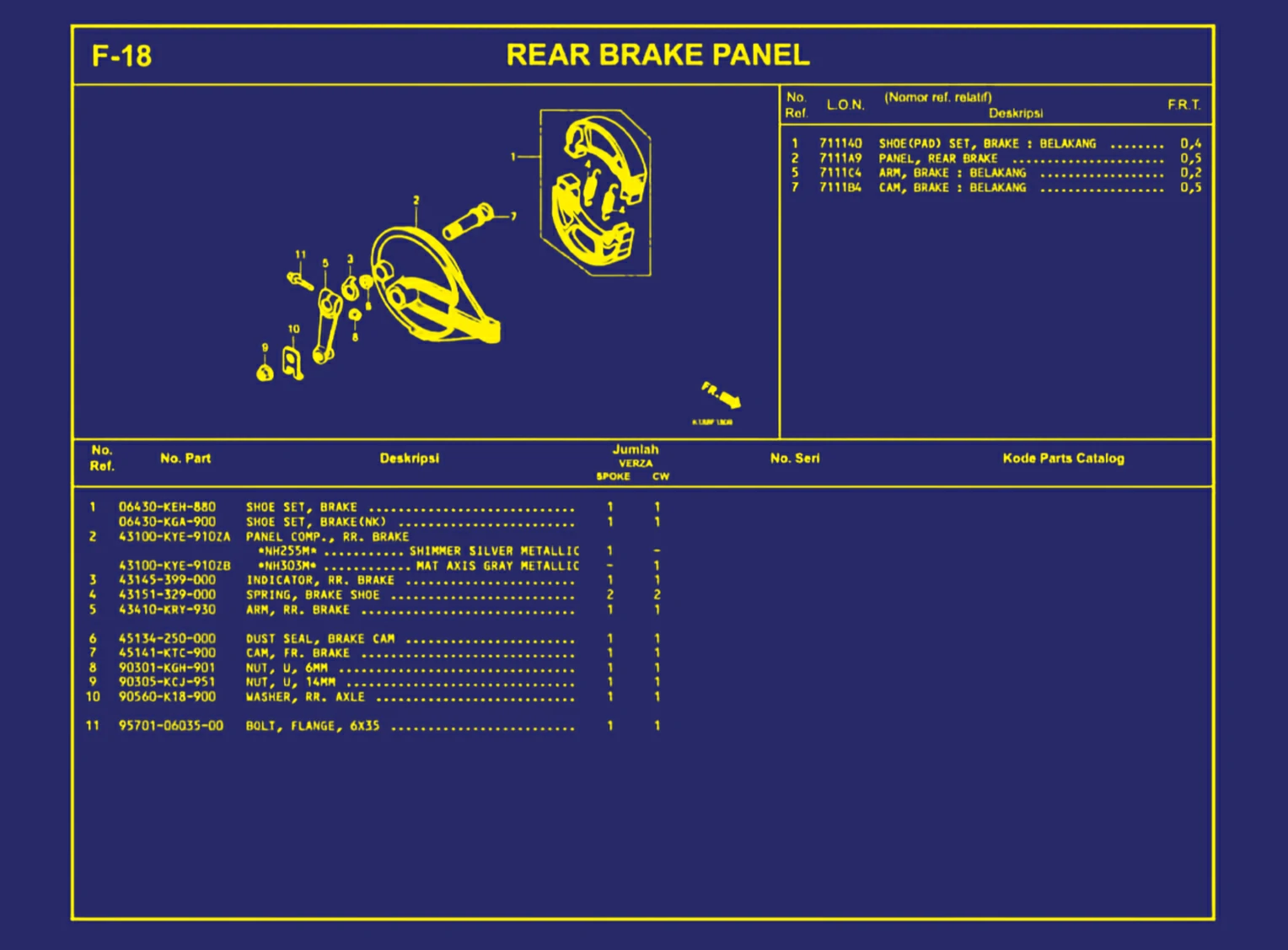 Rear Brake Panel