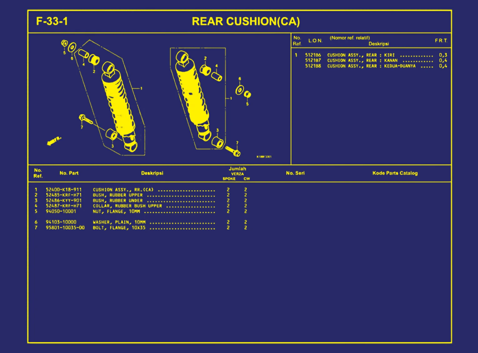 Rear Cushion (CA)