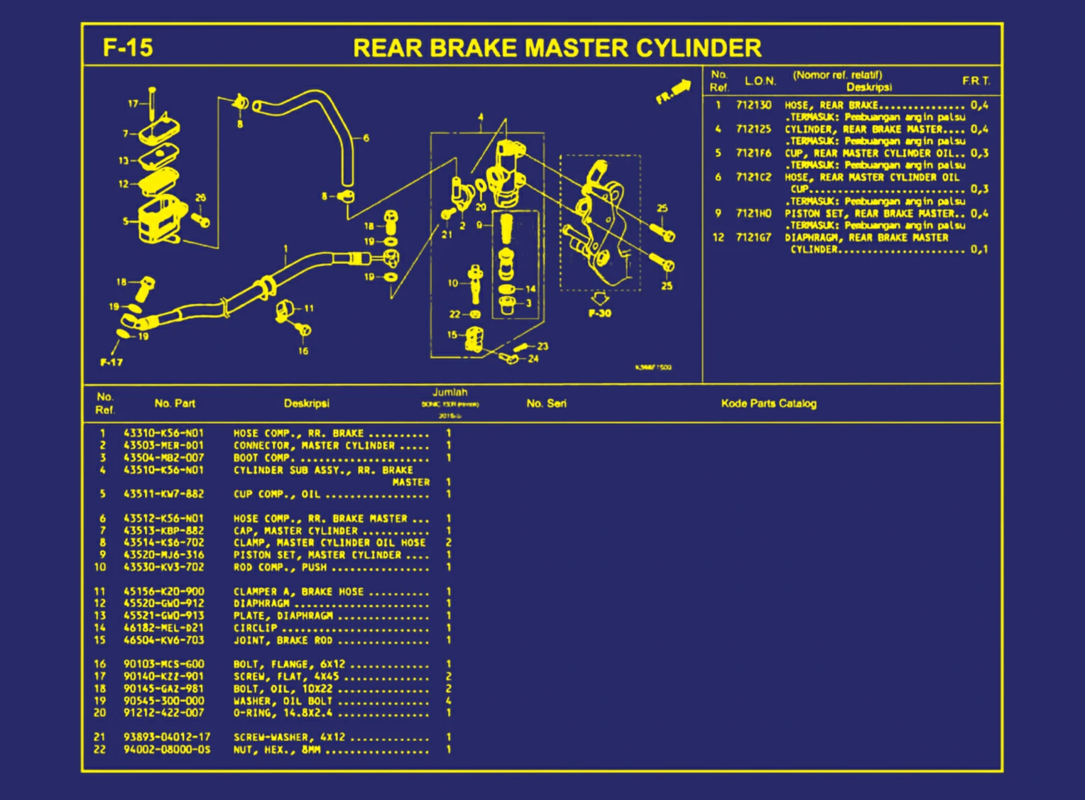 Rear Brake Master Cylinder 1