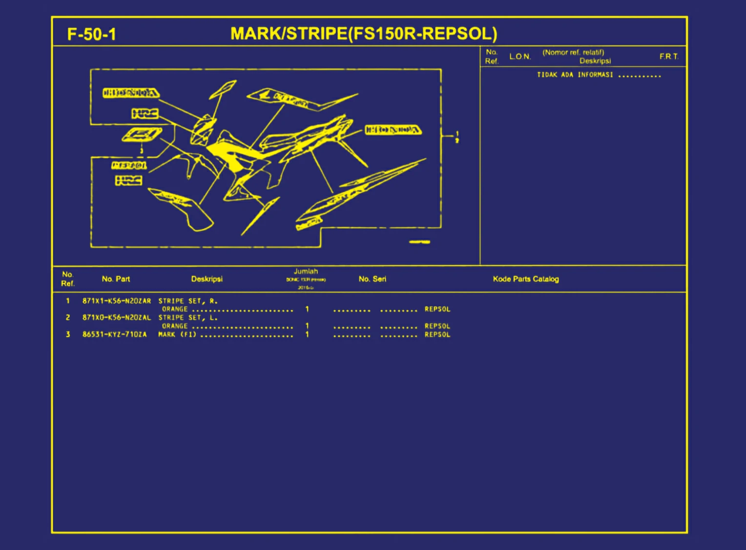 Mark atau Stripe (FS150R-Repsol) 1