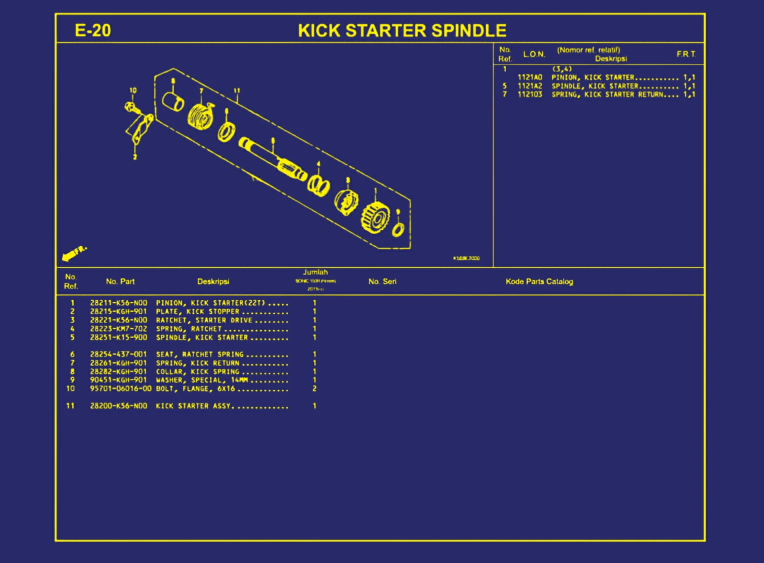 Kick Starter Spindle